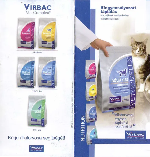 Virbac Vet Complex adult cat (macska) – termékismertető, 1. oldal