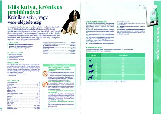 Virbac Vet Complex cardio renal dog (kutya) – termékismertető, 1. oldal